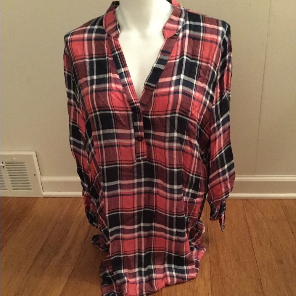 Plaid tunic